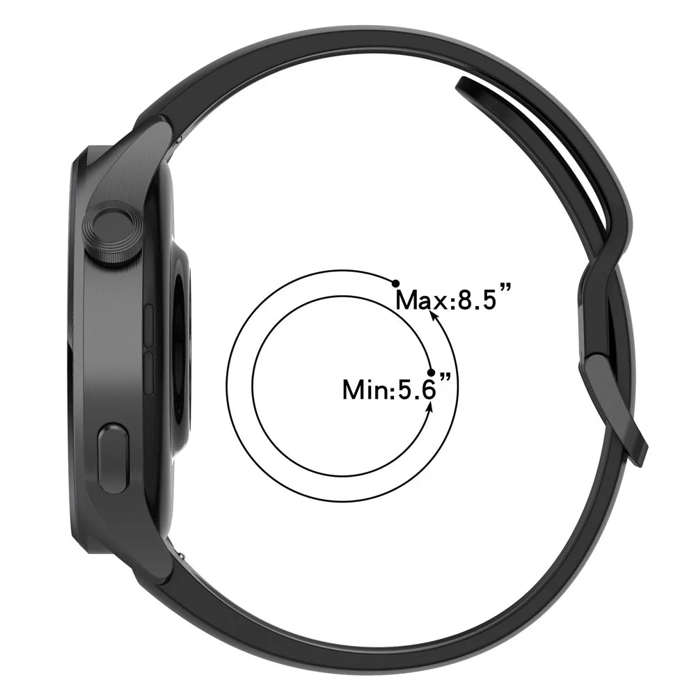 For Xiaomi Watch S1 Pro Silicone Watch Bands 22mm Quick Release Watch Strap Soft Replacement - Navy Blue - 6