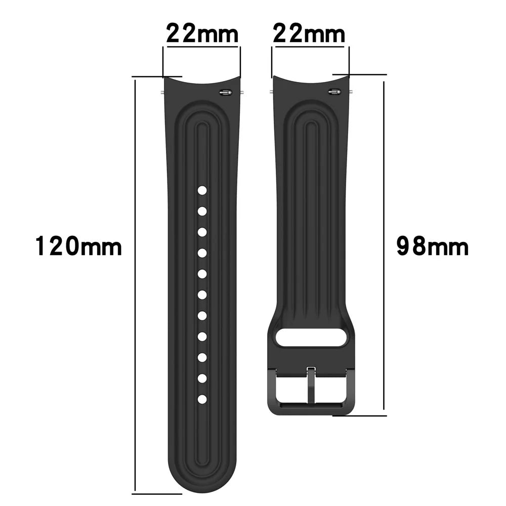 For Xiaomi Watch S1 Pro Silicone Watch Bands 22mm Quick Release Watch Strap Soft Replacement - Navy Blue - 7