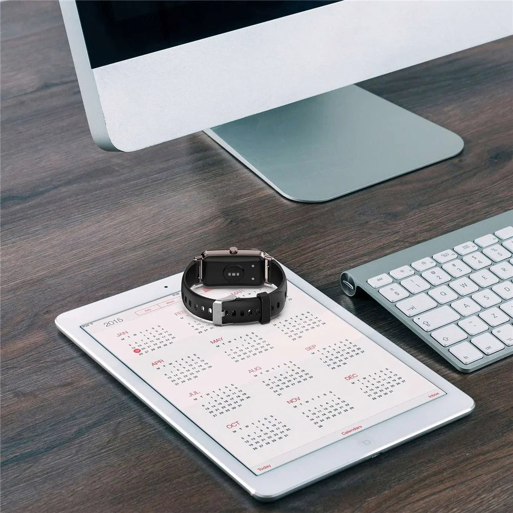 For Huawei Watch Fit mini / Talkband B6 / B3 Replacement Watch Band 16mm Watch Strap Silicone Watchband - Black - 6