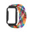 Nylon Braided Elastic Watch Band for Xiaomi Mi Band 7 Pro, Replacement Wrist Strap with Watch Case - Rainbow / Black - 3