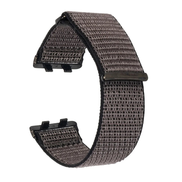 For Oppo Watch 3 Breathable Soft Watch Strap Replacement Adjustable Nylon Wrist Band - Grey / Black - 1