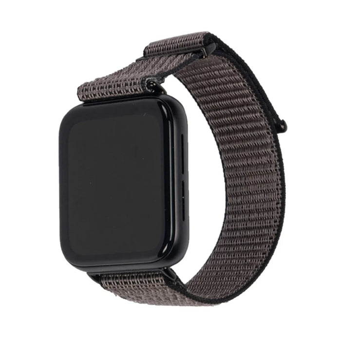 For Oppo Watch 3 Breathable Soft Watch Strap Replacement Adjustable Nylon Wrist Band - Grey / Black - 2