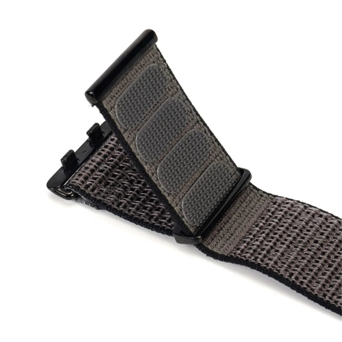 For Oppo Watch 3 Breathable Soft Watch Strap Replacement Adjustable Nylon Wrist Band - Grey / Black - 3