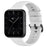 For Oppo Watch 3 Silicone Watch Band Soft Sport Replacement Watch Strap with Silver Buckle - White - 4