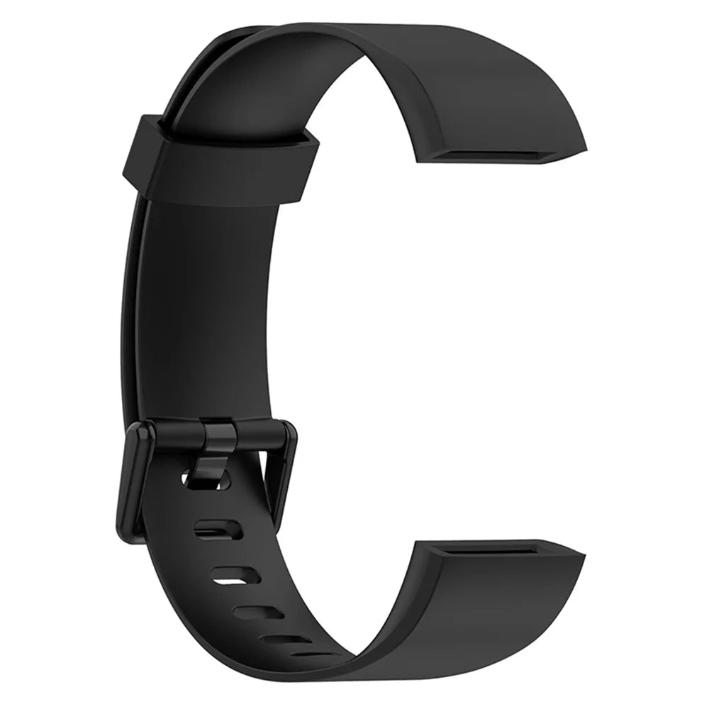 For Realme Band Sport Silicone Watch Strap 18mm Replacement Band Bracelet with Colorful Buckle - Black - 3