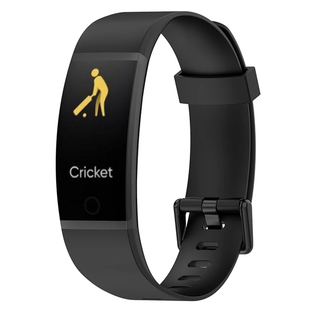For Realme Band Sport Silicone Watch Strap 18mm Replacement Band Bracelet with Colorful Buckle - Black - 5
