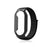 For Xiaomi Mi Band 7  /  7 NFC Nylon Loop Watch Strap 3 in 1 Wrist Band with PC Protective Case and Tempered Glass Screen Protector - Black / Black - 1