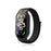 For Xiaomi Mi Band 7  /  7 NFC Nylon Loop Watch Strap 3 in 1 Wrist Band with PC Protective Case and Tempered Glass Screen Protector - Black / Black - 2