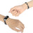 For Xiaomi Mi Band 7 Bead Decor Smartwatch Strap Replacement Hollow Out Watch Strap Metal Bracelet Strap - Black - 2