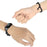 Metal Watch Strap for Xiaomi Mi Band 7, Wave Cowboy Chain Hollow Out Bracelet Replacement Wrist Band - Black - 2