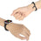 For Apple Watch Ultra 3 2 1 49mm / Series 11 10 46mm / 9 8 7 45mm / SE3 SE2 SE 6 5 4 44mm / 3 2 1 42mm Cowboy Chain Metal Wave Wallet Band Hollow Out Bracelet Strap - Black - 2