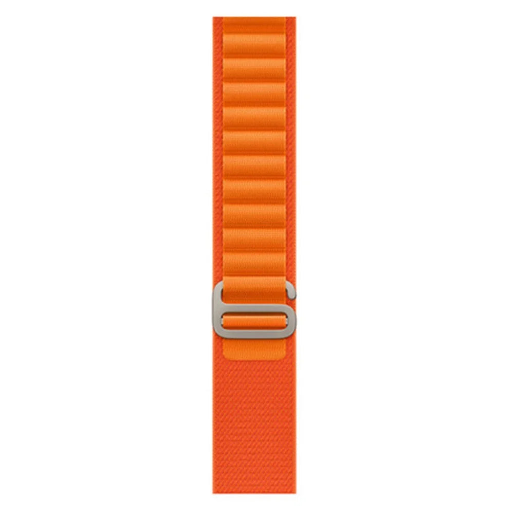 For Samsung Galaxy Watch6 40mm 44mm / Watch6 Classic 43mm 47mm / Watch 5 40mm 44mm / 5 Pro 45mm / Watch4 40mm 44mm Nylon Watch Band G-hook Metal Buckle Replacement Watch Strap - Orange - 4