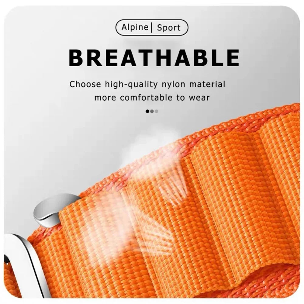For Samsung Galaxy Watch6 40mm 44mm / Watch6 Classic 43mm 47mm / Watch 5 40mm 44mm / 5 Pro 45mm / Watch4 40mm 44mm Nylon Watch Band G-hook Metal Buckle Replacement Watch Strap - Orange - 5