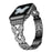 For Apple Watch Series 11 10 42mm / 9 8 7 41mm / SE3 SE2 SE 6 5 4 40mm / 3 2 1 38mm Metal Watch Strap Quick Release Watch Band Rhinestone Decorated Butterfly Watchband - Black - 2