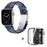 For Apple Watch Series 3 / 2 / 1 42mm Smart Watch Strap 3 Beads Resin Replacement Wrist Band with Transparent Watch Case - Purple Green Mix - 1