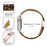For Apple Watch Series 3 / 2 / 1 42mm Watch Band 3 Beads Resin Stainless Steel Folding Clasp Wrist Strap with Transparent Watch Case - Leopard - 3