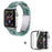 For Apple Watch Series 6 / 5 / 4 / SE / SE (2022) 40mm Watch Band 3 Beads Resin Replacement Wrist Strap with Transparent Watch Case - Dazzle Green - 1