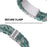 For Apple Watch Series 6 / 5 / 4 / SE / SE (2022) 40mm Watch Band 3 Beads Resin Replacement Wrist Strap with Transparent Watch Case - Dazzle Green - 3
