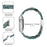 For Apple Watch Series 6 / 5 / 4 / SE / SE (2022) 40mm Watch Band 3 Beads Resin Replacement Wrist Strap with Transparent Watch Case - Dazzle Green - 4