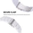 For Apple Watch Series 6 / 5 / 4 / SE / SE (2022) 40mm 3 Beads Resin Watch Band Folding Clasp Replacement Strap with Transparent Watch Case - White - 3