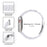 For Apple Watch Series 6 / 5 / 4 / SE / SE (2022) 40mm 3 Beads Resin Watch Band Folding Clasp Replacement Strap with Transparent Watch Case - White - 4