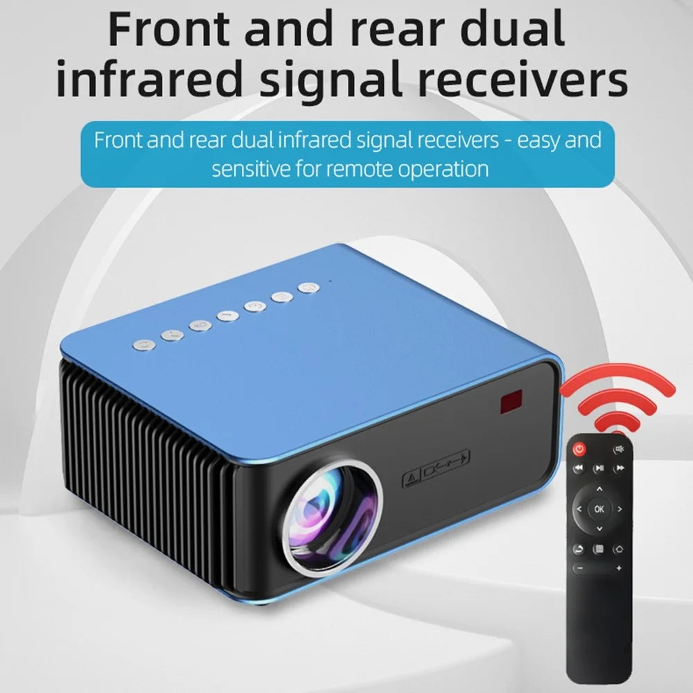 T4 Portable Mini Projector WiFi Mobile Phone Screen Mirroring Home Theater LED Video Projector - US Plug - 3