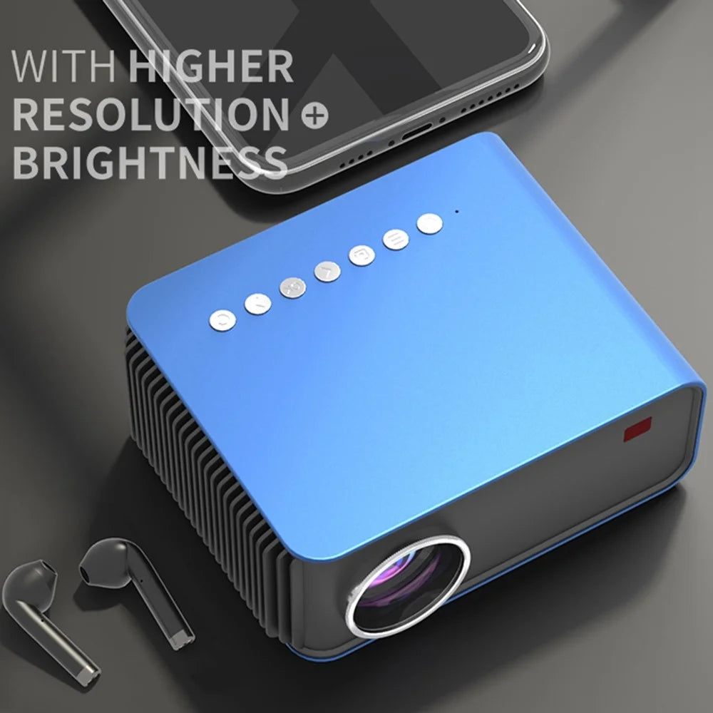 T4 Portable Mini Projector WiFi Mobile Phone Screen Mirroring Home Theater LED Video Projector - US Plug - 6
