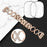 For Fitbit Versa 3 / Sense X-shaped Hollow Watch Band Rhinestone Decor Bracelet Strap with Full Cover Transparent TPU Watch Case - Gold - 3