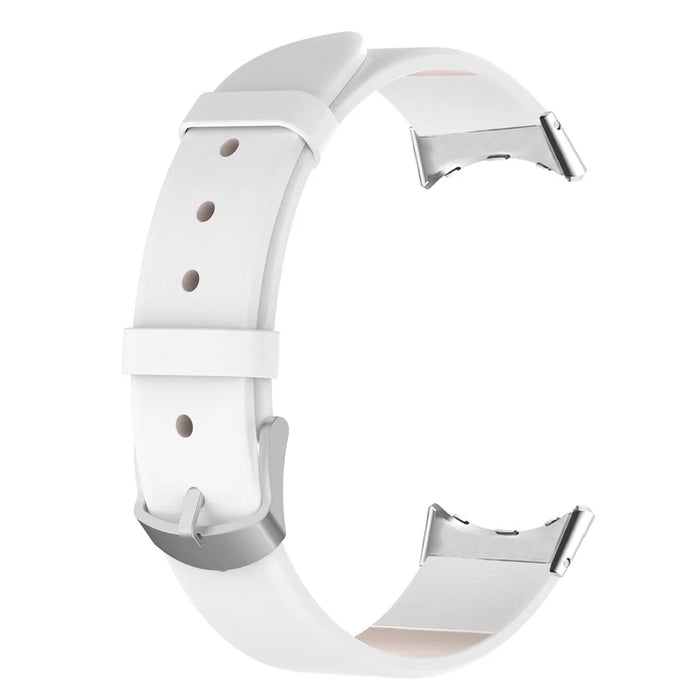 For Google Pixel Watch 4 41mm / Watch 3 41mm / Watch 2 / Watch PU Leather Replacement Watch Band Adjustable Wrist Strap Bracelet - White - 2