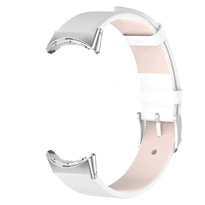 For Google Pixel Watch 4 41mm / Watch 3 41mm / Watch 2 / Watch PU Leather Replacement Watch Band Adjustable Wrist Strap Bracelet - White - 5
