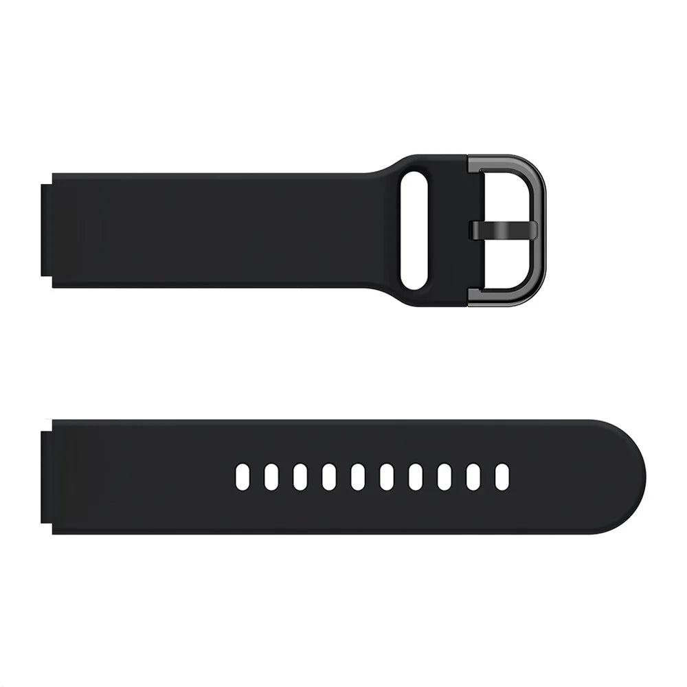 For Huawei Watch Fit mini / Talkband B3 / Talkband B6 Soft Silicone Watch Band 16mm Quick Release Strap Replacement with Colorful Buckle - Black - 2