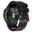 For Garmin Enduro / Tactix Delta / Tactix 7 Pro PU Leather Coated Silicone Watch Band 26mm Three-color Stitching Line Strap - Black - 1