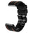 For Garmin Enduro / Tactix Delta / Tactix 7 Pro PU Leather Coated Silicone Watch Band 26mm Three-color Stitching Line Strap - Black - 3
