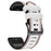 For Garmin Descent G1 / Instinct 2 / Epix Gen2 Quick Release Watch Band PU Leather Coated Silicone Three-color Stitching Line Wristband Strap - White - 2