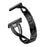 For Fitbit Versa 4 / Sense 2 Cross Design Rhinestones Decor Metal Strap Replacement Watch Band - Black - 2