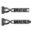 For Fitbit Versa 4 / Sense 2 Cross Design Rhinestones Decor Metal Strap Replacement Watch Band - Black - 3