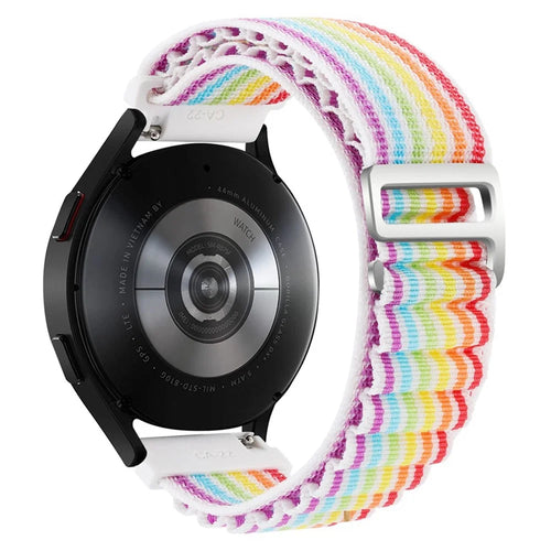 For Realme Watch 3 / Huami Amazfti GTR 4 / GTR 4 Pro Replacement Nylon Smartwatch Band 22mm Universal Adjustable Wrist Strap - Colorful - 1