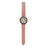 For Coros Pace 2 / Coros Apex 42mm Textured Genuine Leather Watch Band 20mm Quick Release Butterfly Buckle Strap Replacement - Deep Pink - 3