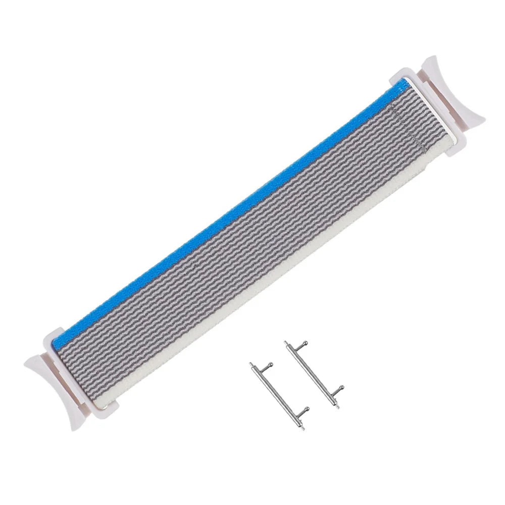 For Samsung Galaxy Watch6 40mm 44mm / Watch6 Classic 43mm 47mm / Watch 5 40mm 44mm / 5 Pro 45mm / Watch4 40mm 44mm Nylon Band Trail Loop Adjustable Sport Strap - Blue - 2