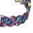 For Fitbit Versa 3 / Sense, Universal Resin Watch Strap Quick Release Smart Bracelet Band - Purple Green Flower - 3