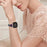 For Fitbit Versa 3 / Sense, Universal Resin Watch Strap Quick Release Smart Bracelet Band - Purple Green Flower - 5