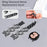 For Samsung Galaxy Watch 5 Active 40mm / 44mm / Watch 5 Pro 45mm / Watch 42mm Rhinestone Decor Replacement Strap Stainless Steel Metal Wristband - Black - 3