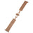 Watch Strap for Apple Watch Series 11 10 42mm / 9 8 7 41mm / SE3 SE2 SE 6 5 4 40mm / 3 2 1 38mm 5-Beads Stainless Steel Metal Wristband - Rose Gold - 1