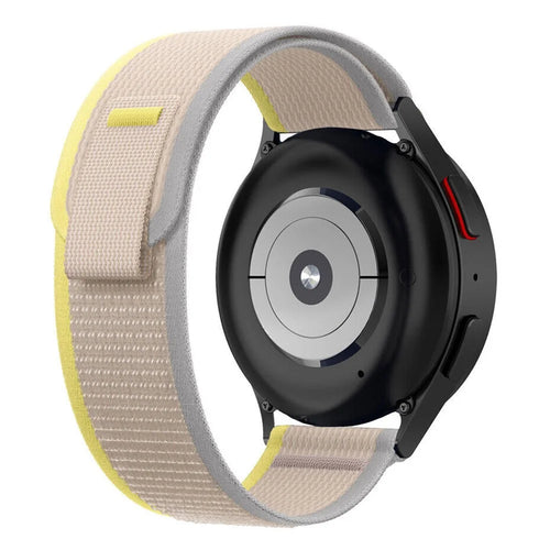 For Garmin Forerunner 255 / 745 22mm Replacement Nylon Band Sport Trail Loop Adjustable Watch Strap - Beige - 1