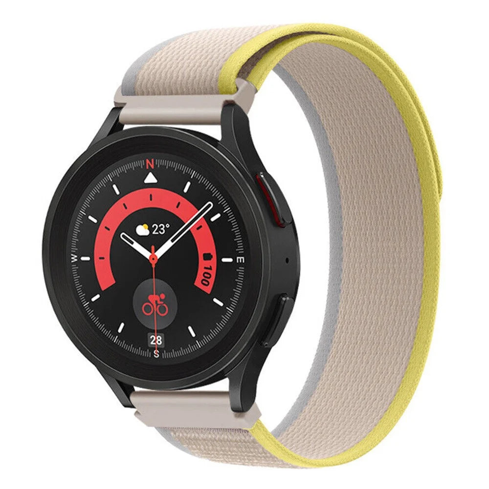 For Garmin Forerunner 255 / 745 22mm Replacement Nylon Band Sport Trail Loop Adjustable Watch Strap - Beige - 3