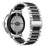 For Google Pixel Watch 4 41mm / Watch 3 41mm / Watch 2 / Watch Elegant 316 Stainless Steel 3 Beads Wrist Band Polished Replacement Smartwatch Strap - Silver / Black - 1