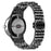 For Google Pixel Watch 4 41mm / Watch 3 41mm / Watch 2 / Watch Luxury Stainless Steel 7 Beads Replacement Wrist Band Smart Watch Strap - Black - 1