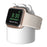 For Apple Watch Cute Bear Charger Holder Smart Watch Silicone Charging Stand Base - White - 2