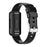 Integrated Smart Watch Strap for Fitbit Inspire 3, Silicone Watchband Adjustable Strap with Watch Case - Black - 1