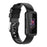 Integrated Smart Watch Strap for Fitbit Inspire 3, Silicone Watchband Adjustable Strap with Watch Case - Black - 2